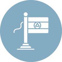 Nicaragua Flag Pixel Perfect Design vector
