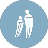 Okra Soft Color Illustration vector