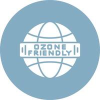 Ozone Friendly 3D Line Art Piece vector