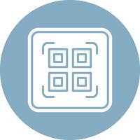 Qr Code Scan Pastel Theme Icon vector