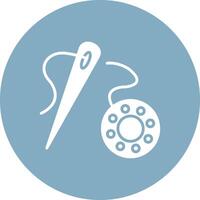 Sewing Tool Functional Icon Art vector