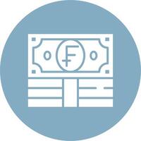 Swiss Franc Clean Web Element vector