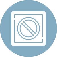 Prohibition Modular UI Graphic vector