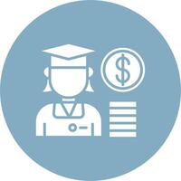 Student Loan Minimal Concept Visual vector