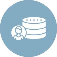 User Data Shadowed Icon Style vector