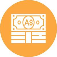 Australian Dollar Sharp Edge Symbol vector