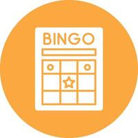 Bingo Shadowed Icon Style vector