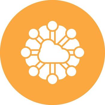 nube informática modular ui gráfico vector