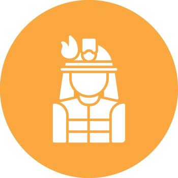 Fireman Subtle Shadow Icon vector