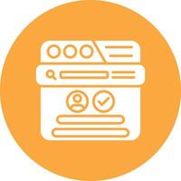 Log In Minimal Touch Graphic vector