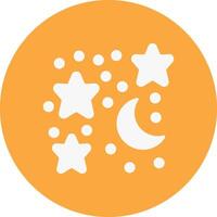 Moon And Stars Graphic Interface Asset vector