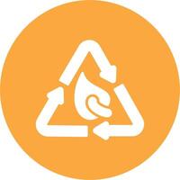 Recycled Interactive Icon Badge vector