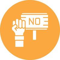 Protest Clean Grid Icon vector