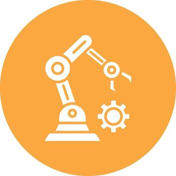Robotic Bright Flat Element vector