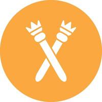Scepter Creative Flat Illustration vector