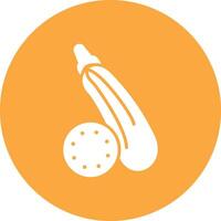 Zucchini Flat Styled Symbol vector