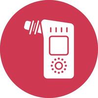 Alcohol Sensor Mono Icon Symbol vector