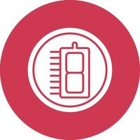 7 Segment Display Modern Tech Icon vector