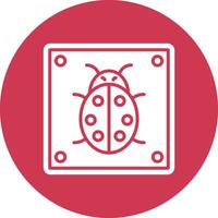 Bug Dark Theme Element vector