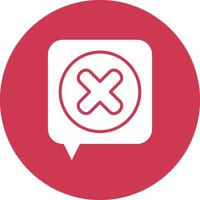 Chat Bold Web Icon vector