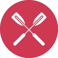 Oars App Style Badge vector