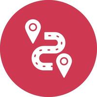Route Functional Flat Style vector