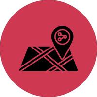 Share Location Stylized Tech Element vector