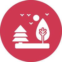 Tree Pastel Theme Icon vector