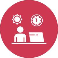 Work Time High Detail Symbol vector