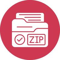 Zip Frame Icon vector