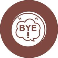 Bye Creative Interface Art vector