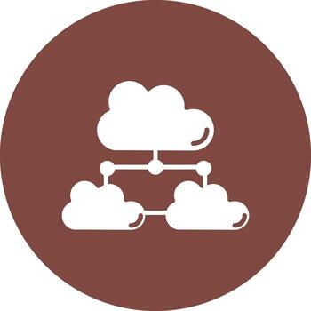 Cloud Network Creative Interface Art vector