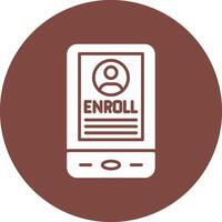 Enroll Geometric Shape Symbol vector