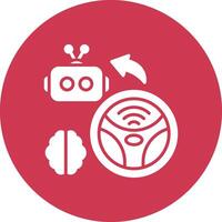 Self Driving Minimal Touch Graphic vector