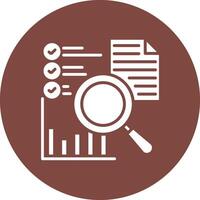 Exploratory Analysis Responsive Icon Badge vector