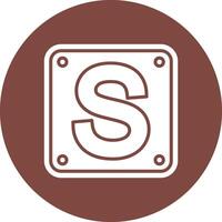 Letter S User-Friendly Visual vector