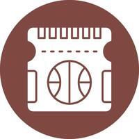 Ticket Line Style Symbol vector