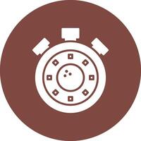 Timer Clean Grid Icon vector