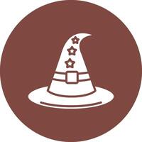 Witch Hat Gradient Style Icon vector