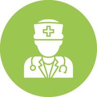 Doctor Minimal Outline Artwork vector