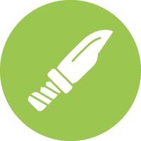 Knife 3D Line Art Piece vector