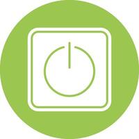 Power On Tech Style Illustration vector