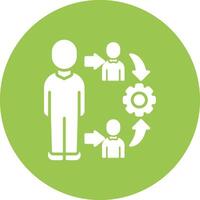 Team Management Subtle UI Style vector