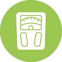 Weighing Scale Sleek Graphic Mark vector