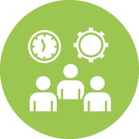Work Time Geometric Shape Symbol vector