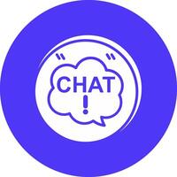 Chat Balloon Artistic UI Symbol vector