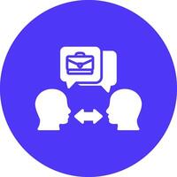Counselling Clean Grid Icon vector