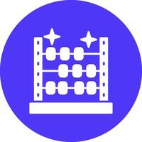 Abacus Solid Fill Design vector