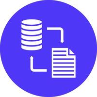 Data Transformation Frame Icon vector