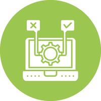 Software Testing Vibrant UI Element vector